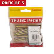 Pozi Multi Purpose Countersunk Woodscrews - Zinc Yellow Passivated - Pack of 5
