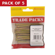 Pozi Multi Purpose Countersunk Woodscrews - Zinc Yellow Passivated - Pack of 5