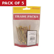 Pozi Multi Purpose Countersunk Woodscrews - Zinc Yellow Passivated - Pack of 5