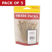 Pozi Multi Purpose Countersunk Woodscrews - Zinc Yellow Passivated - Pack of 5