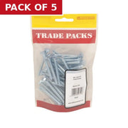 Coach Screws - Zinc Plated - M6 x 50mm - (55 PK) - Pack of 5