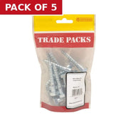 Coach Screws - Zinc Plated - M10 x 60mm - (18 PK) - Pack of 5