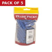 Wallplugs - Blue - Screw Size 14-18 - (50 PK) - Pack of 5