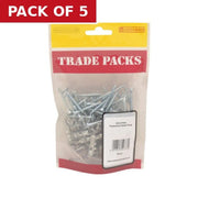 Plasterboard Fixing Plugs - Metal - 35mm - (28 PK) - Pack of 5