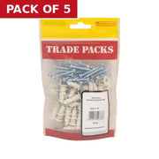 Plasterboard Fixing Plugs - Nylon - 35mm - (35 PK) - Pack of 5
