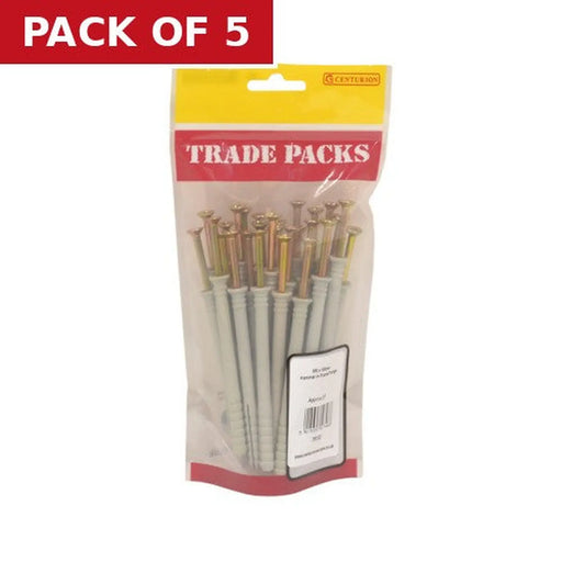 Hammer In Frame Fixings - Zinc Plated - M8 x 100mm - (22 PK) - Pack of 5