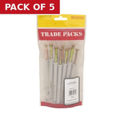 Hammer In Frame Fixings - Zinc Plated - M10 x 100mm - (12 PK) - Pack of 5