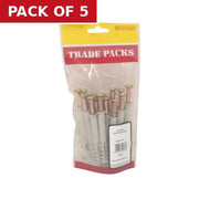Screw In Frame Fixings - Zinc Plated - M10 x 80mm - (18 PK) - Pack of 5