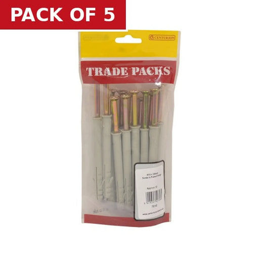 Screw In Frame Fixings - Zinc Plated - M10 x 100mm - (13 PK) - Pack of 5