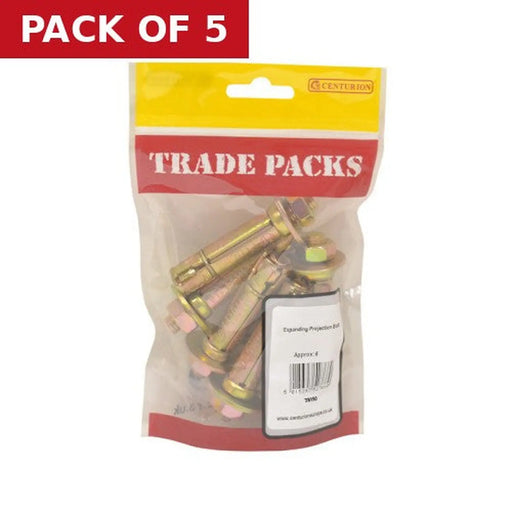 Expanding Projection Bolt - Zinc Plated - M8 x 60mm - (6) - Pack of 5