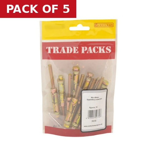 Expanding Loose Bolt - Zinc Plated - M6 x 40mm - (10 PK) - Pack of 5
