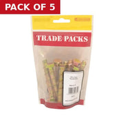 Thunder Bolts - Zinc Yeloow Passivated - M10 x 75mm - (10 PK) - Pack of 5