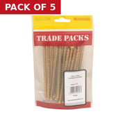 Concrete Frame Screws - Zinc Yellow Passivated - 7.5mm x 112mm - - Pack of 5