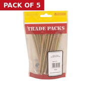 Concrete Frame Screws - Zinc Yellow Passivated - 7.5mm x 132mm - - Pack of 5