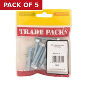 Hex Head Set Screws - Zinc Plated - M8 x 40mm - (10 PK) - Pack of 5