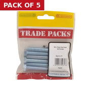 Hex Head Set Screws - Zinc Plated - M8 x 70mm - (6 PK) - Pack of 5