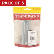 Hex Head Set Screws - Zinc Plated - M10 x 100mm - (3 PK) - Pack of 5