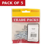 Steel Hex Nuts - Zinc Plated - M6 - (40 PK) - Pack of 5