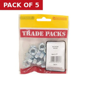 Steel Hex Nuts - Zinc Plated - M10 - (20 PK) - Pack of 5