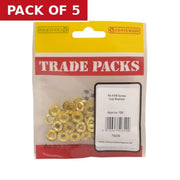 Screw Cup Washers - Brass - No 6 - (100 PK) - Pack of 5