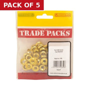 Screw Cup Washers - Brass - No 8 - (100 PK) - Pack of 5