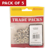 Screw Cup Washers - Nickel Plated - No 8 - (100 PK) - Pack of 5