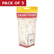 Modesty Blocks - White - 35mm - (40 PK) - Pack of 5