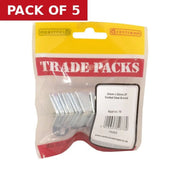 Slotted Steel Bracket - Zinc Plated - 25mm x 25mm - (10 PK) - Pack of 5