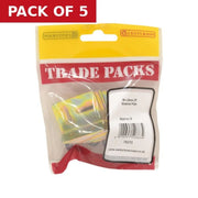 Stretcher Plate - Zinc Plated - 38mm x 28mm - (8 PK) - Pack of 5