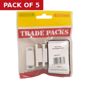 Twin Magnetic Catch - White - 70mm - (4 PK) - Pack of 5