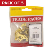 Double Picture Hooks - No 3 - Brass - Pack of 12