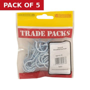 Shouldered Cup Hooks - Zinc Plated - 32mm - (30 PK) - Pack of 5