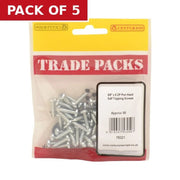 Pan Head Self Tapping Screws - Zinc Plated - 5/8" x 8 - (60 PK) - Pack of 5
