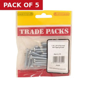 Pan Head Self Tapping Screws - Zinc Plated - 1 1/2" x 10 - (20 PK) - Pack of 5