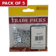 Flat Washers - Zinc Plated - M5 - (200 PK) - Pack of 5