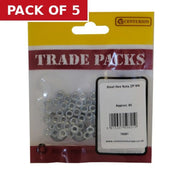 Steel Hex Nuts - Zinc Plated - M4 - (80 PK) - Pack of 5