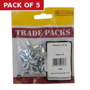 Wing Nuts - Zinc Plated - M4 - (25 PK) - Pack of 5