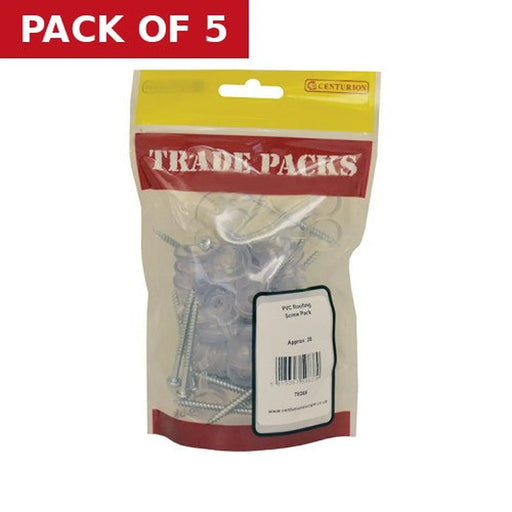 Roofing Screw Pack - White Cap - Pack of 20