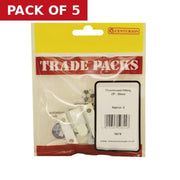 Flushmount Fitting - Zinc Plated - 35mm - (8 PK) - Pack of 5