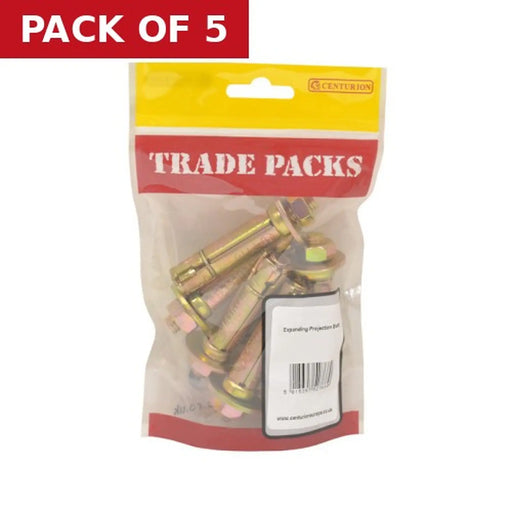 Expanding Projection Bolts - M12 x 30mm - (3 PK) - Pack of 5