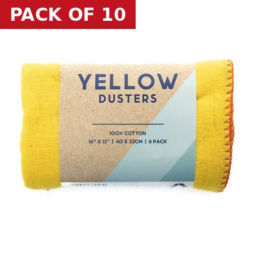 Dusters - Yellow Roll - 16" x 13" (6 PK) - Pack of 10