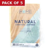 Natural Chamois Leather - 3 sq ft - Pack of 5