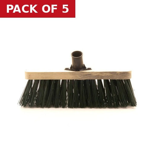Broom Head with Plastic Socket, PVC 11” - Pack of 5