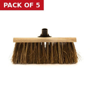 Broom Head with Plastic Socket, 13 1/2” - Pack of 5