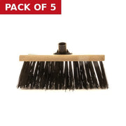 Broom Head with Plastic Socket, PVC 13” - Pack of 5