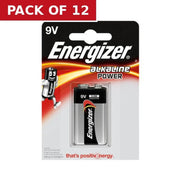 S8996 9V Power Alkaline Batteries, Single - Pack of 12
