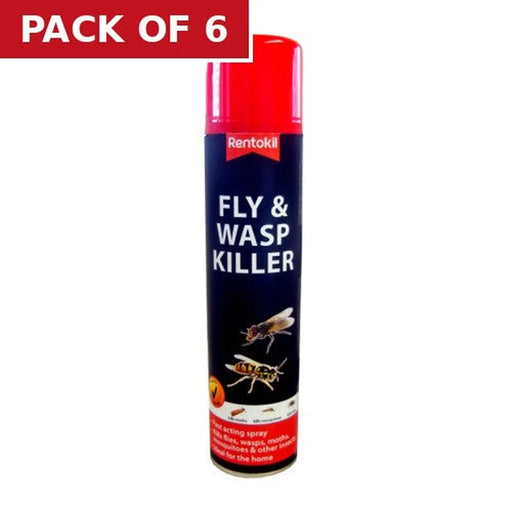 Rentokil - Fly & Wasp Killer - 300ml - PSF126 (DGN) - Pack of 6