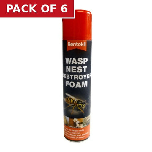 Rentokil - Wasp Destroyer Foam - 300ml - PSW97 (DGN) - Pack of 6