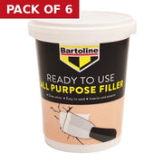Bartoline Ready to Use All Purpose Filler, 600g - Pack of 6