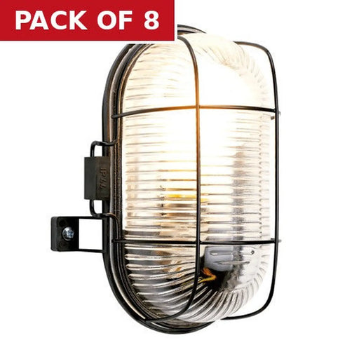 Oval Bulkhead Outdoor Light - Pack of 8